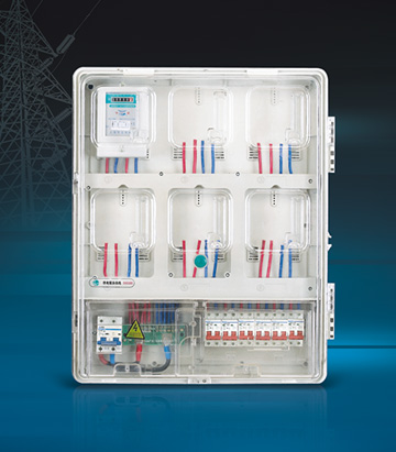 Single Phase Six Meters  Energy Meter Box (Up and down structure )