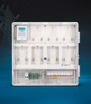 Single Phase Eight Meters  Energy Meter Box (Up and down structure )